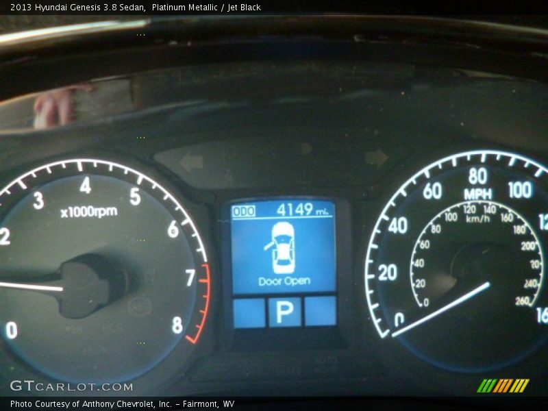 Platinum Metallic / Jet Black 2013 Hyundai Genesis 3.8 Sedan