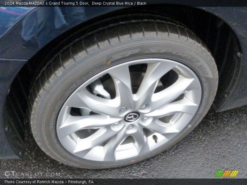 Deep Crystal Blue Mica / Black 2014 Mazda MAZDA3 s Grand Touring 5 Door