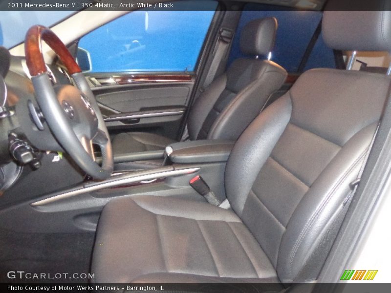 Arctic White / Black 2011 Mercedes-Benz ML 350 4Matic