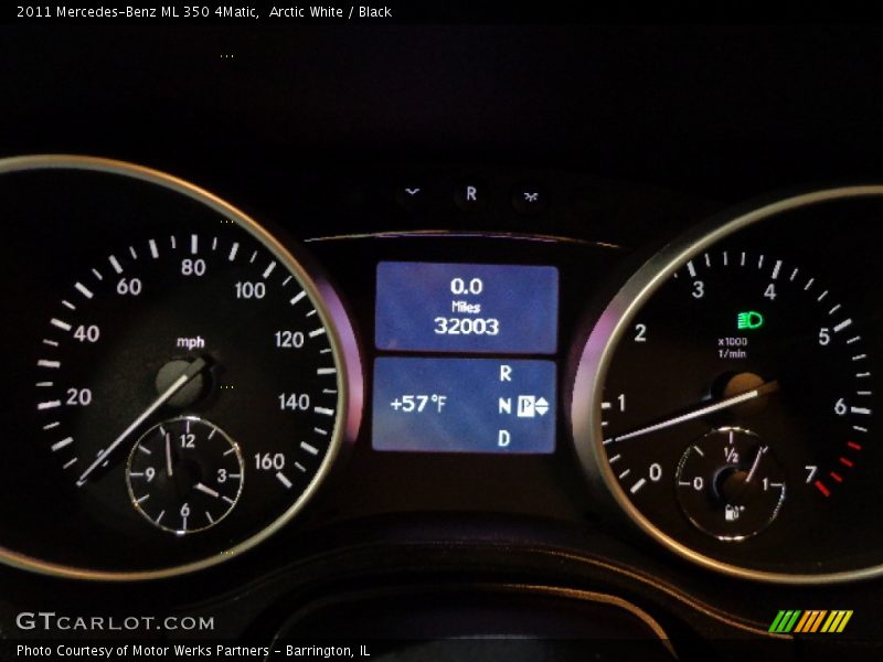 Arctic White / Black 2011 Mercedes-Benz ML 350 4Matic