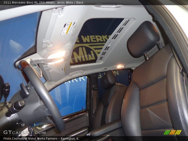 Arctic White / Black 2011 Mercedes-Benz ML 350 4Matic