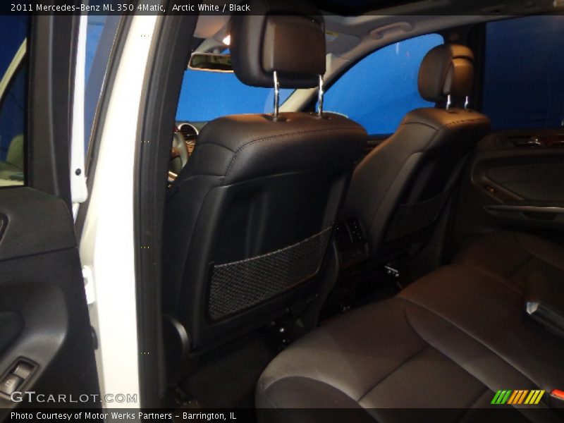 Arctic White / Black 2011 Mercedes-Benz ML 350 4Matic
