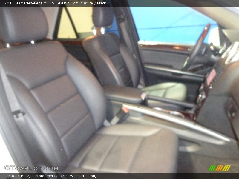 Arctic White / Black 2011 Mercedes-Benz ML 350 4Matic