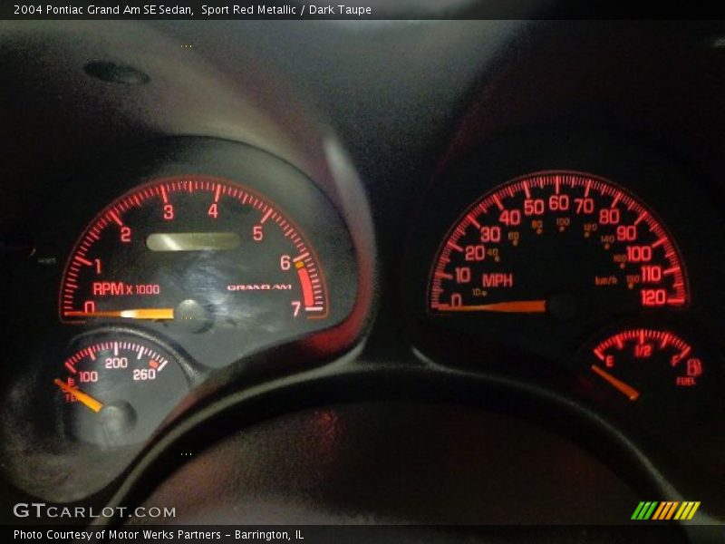  2004 Grand Am SE Sedan SE Sedan Gauges