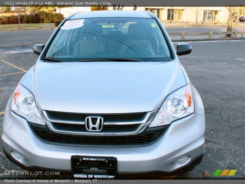 Alabaster Silver Metallic / Gray 2011 Honda CR-V LX 4WD