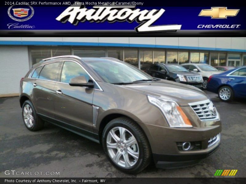 Terra Mocha Metallic / Caramel/Ebony 2014 Cadillac SRX Performance AWD