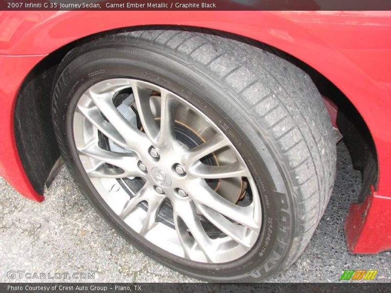 Garnet Ember Metallic / Graphite Black 2007 Infiniti G 35 Journey Sedan