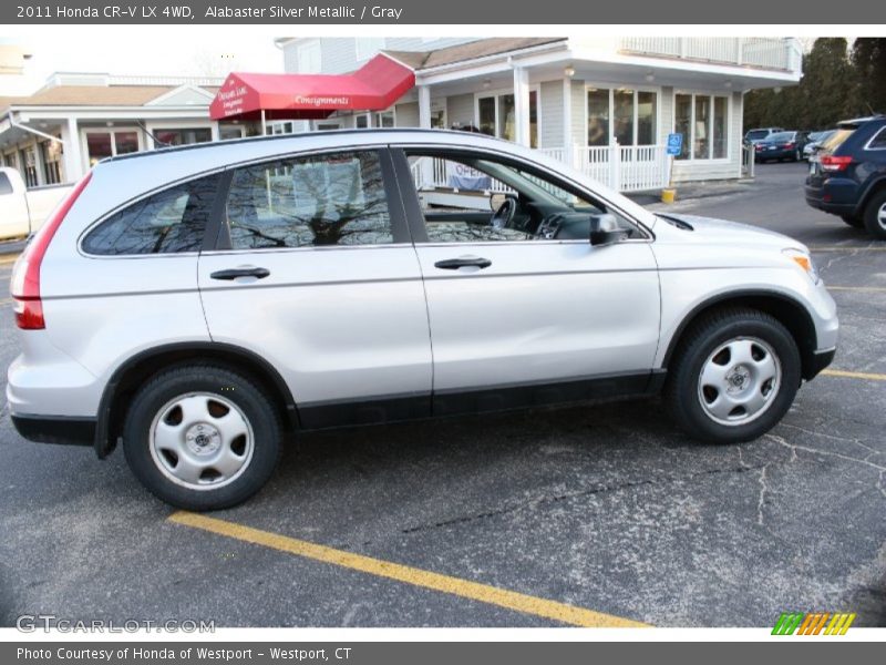 Alabaster Silver Metallic / Gray 2011 Honda CR-V LX 4WD