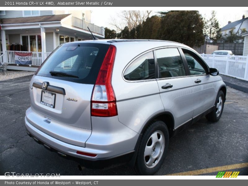Alabaster Silver Metallic / Gray 2011 Honda CR-V LX 4WD