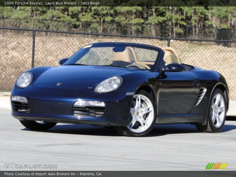 Lapis Blue Metallic / Sand Beige 2006 Porsche Boxster