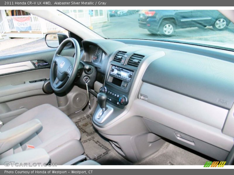 Alabaster Silver Metallic / Gray 2011 Honda CR-V LX 4WD