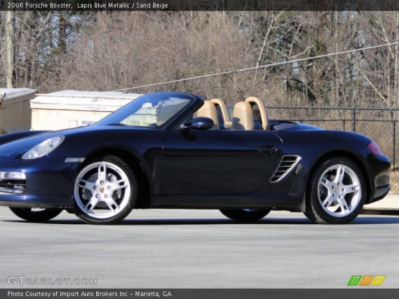 Lapis Blue Metallic / Sand Beige 2006 Porsche Boxster