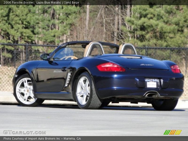 Lapis Blue Metallic / Sand Beige 2006 Porsche Boxster