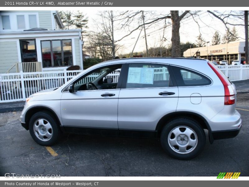 Alabaster Silver Metallic / Gray 2011 Honda CR-V LX 4WD