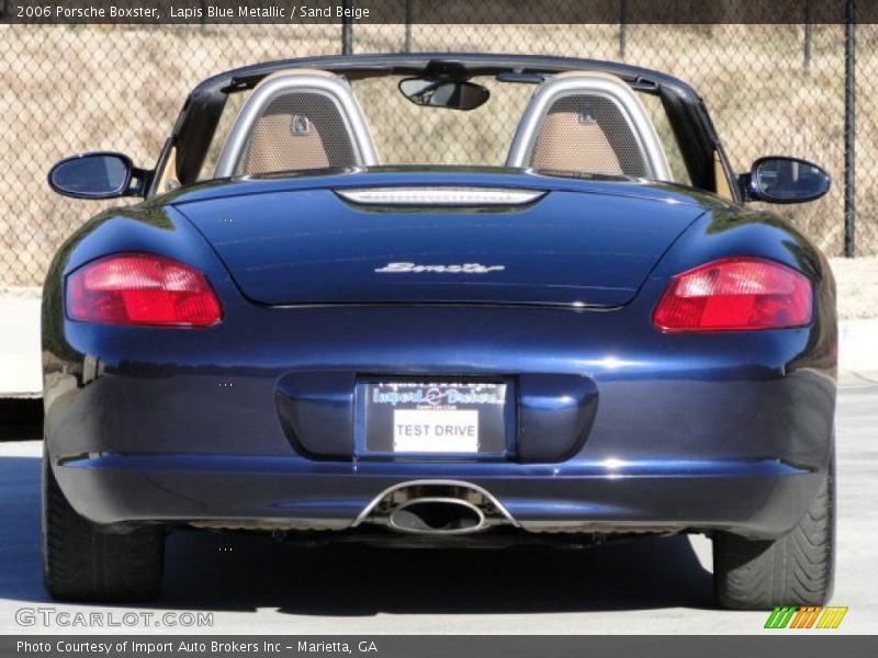 Lapis Blue Metallic / Sand Beige 2006 Porsche Boxster