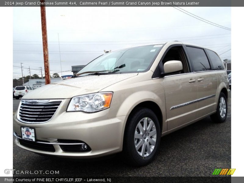Cashmere Pearl / Summit Grand Canyon Jeep Brown Natura Leather 2014 Jeep Grand Cherokee Summit 4x4