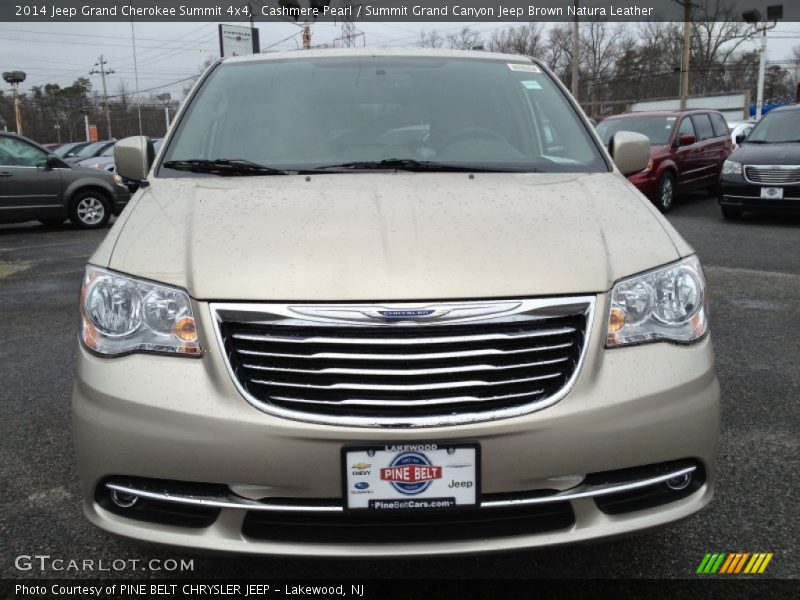 Cashmere Pearl / Summit Grand Canyon Jeep Brown Natura Leather 2014 Jeep Grand Cherokee Summit 4x4