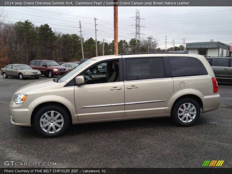 Cashmere Pearl / Summit Grand Canyon Jeep Brown Natura Leather 2014 Jeep Grand Cherokee Summit 4x4