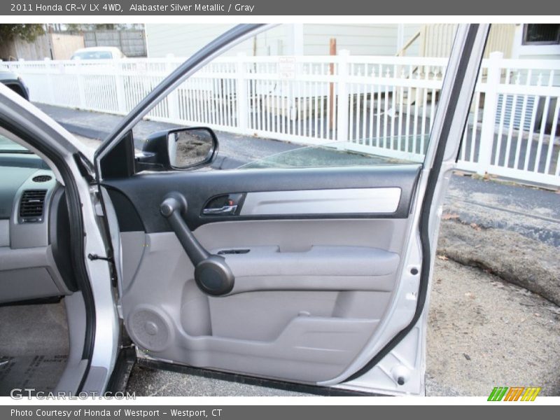 Alabaster Silver Metallic / Gray 2011 Honda CR-V LX 4WD