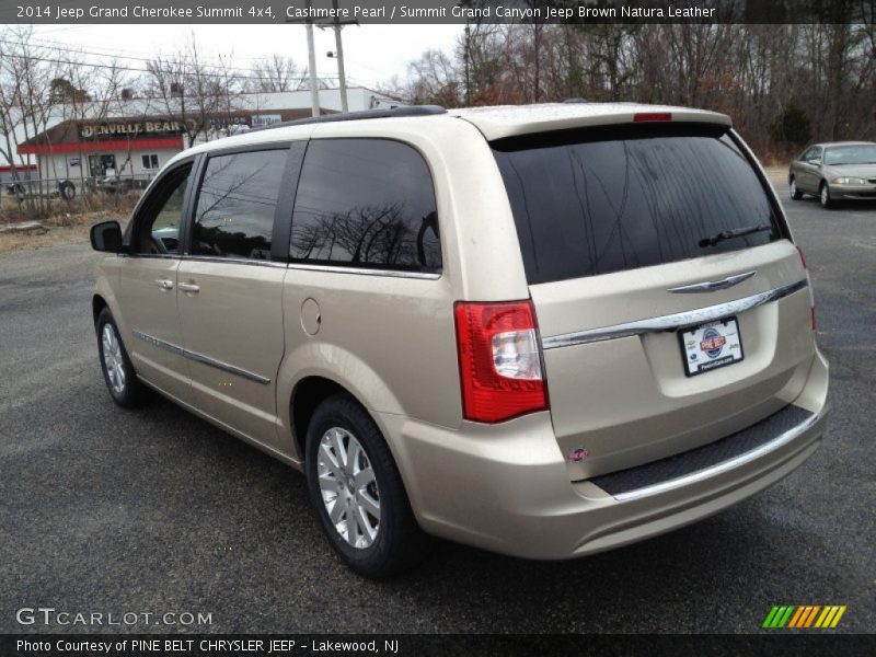 Cashmere Pearl / Summit Grand Canyon Jeep Brown Natura Leather 2014 Jeep Grand Cherokee Summit 4x4
