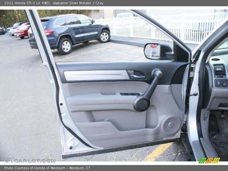 Alabaster Silver Metallic / Gray 2011 Honda CR-V LX 4WD