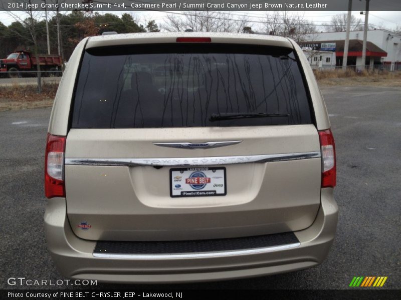 Cashmere Pearl / Summit Grand Canyon Jeep Brown Natura Leather 2014 Jeep Grand Cherokee Summit 4x4