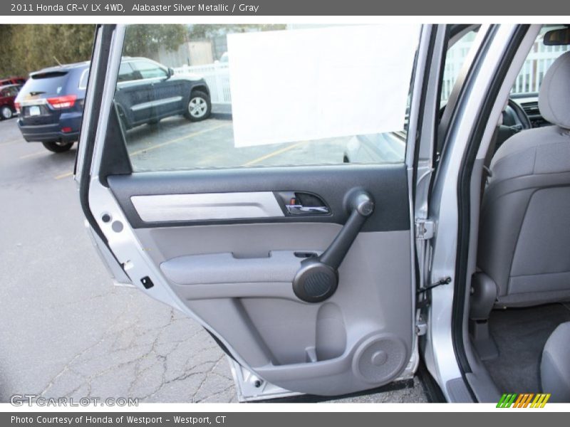 Alabaster Silver Metallic / Gray 2011 Honda CR-V LX 4WD