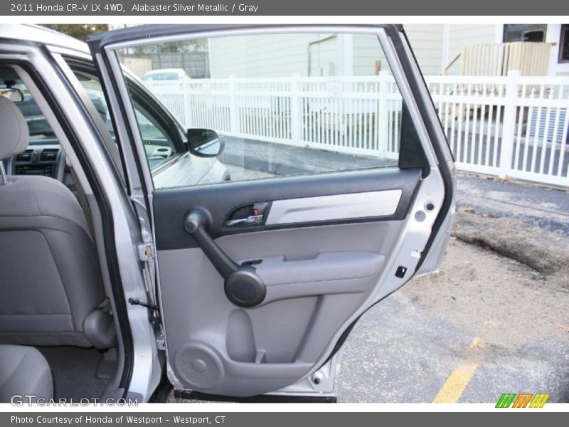Alabaster Silver Metallic / Gray 2011 Honda CR-V LX 4WD