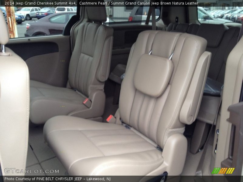 Cashmere Pearl / Summit Grand Canyon Jeep Brown Natura Leather 2014 Jeep Grand Cherokee Summit 4x4