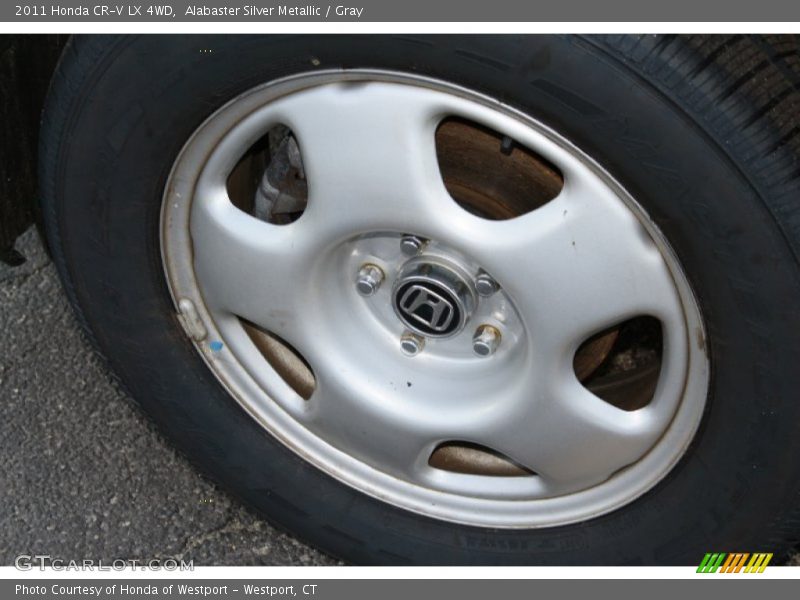 Alabaster Silver Metallic / Gray 2011 Honda CR-V LX 4WD