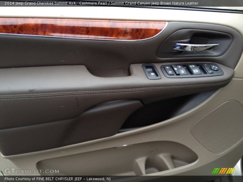 Cashmere Pearl / Summit Grand Canyon Jeep Brown Natura Leather 2014 Jeep Grand Cherokee Summit 4x4