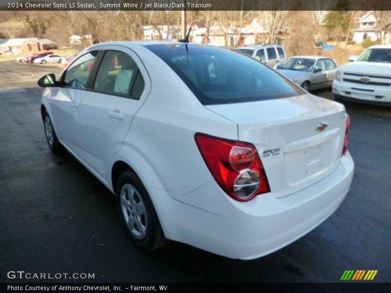 Summit White / Jet Black/Dark Titanium 2014 Chevrolet Sonic LS Sedan
