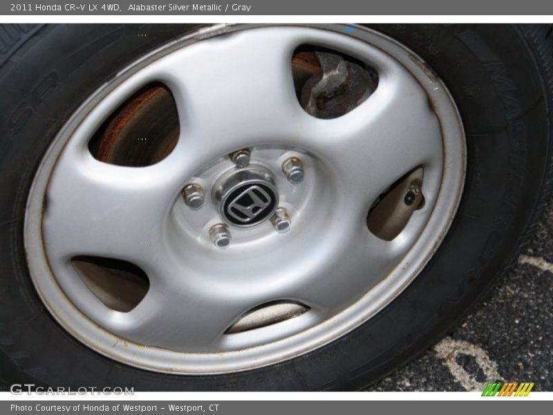 Alabaster Silver Metallic / Gray 2011 Honda CR-V LX 4WD