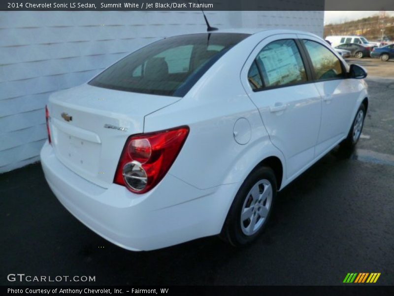 Summit White / Jet Black/Dark Titanium 2014 Chevrolet Sonic LS Sedan