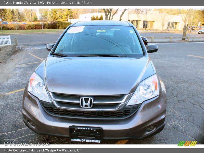 Polished Metal Metallic / Black 2011 Honda CR-V LX 4WD