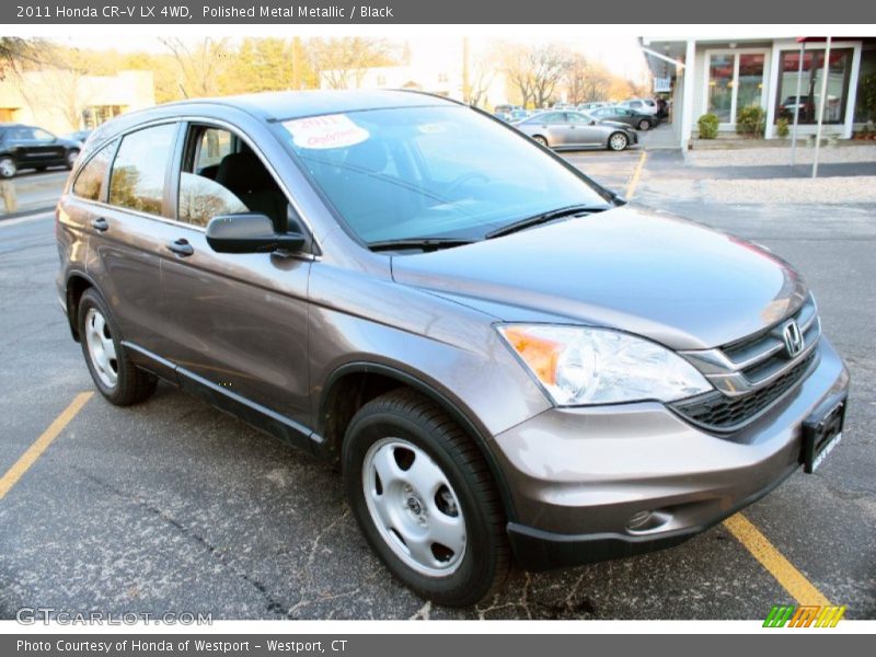 Polished Metal Metallic / Black 2011 Honda CR-V LX 4WD