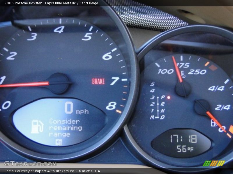 Lapis Blue Metallic / Sand Beige 2006 Porsche Boxster