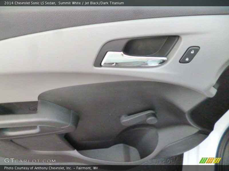 Summit White / Jet Black/Dark Titanium 2014 Chevrolet Sonic LS Sedan