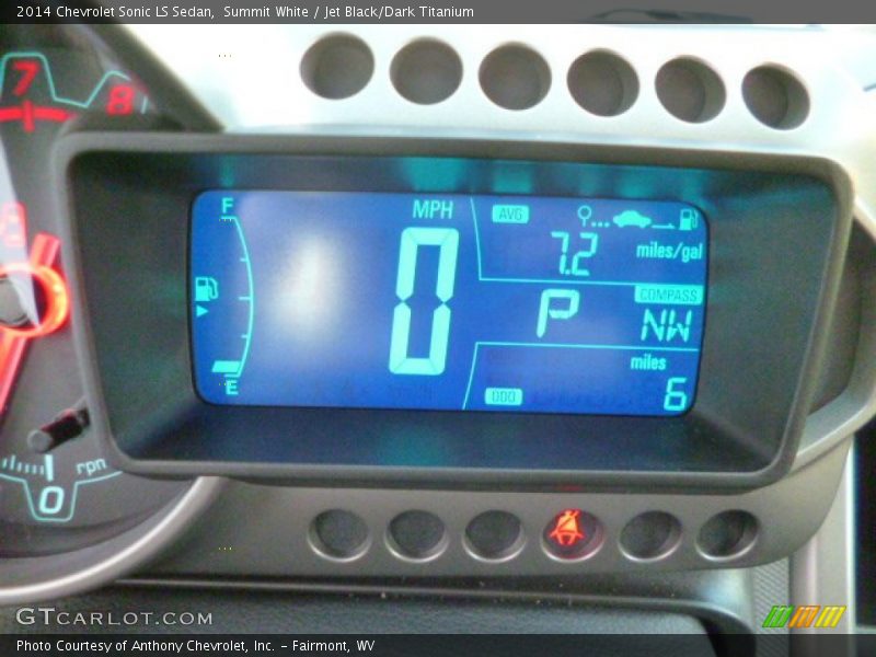Summit White / Jet Black/Dark Titanium 2014 Chevrolet Sonic LS Sedan