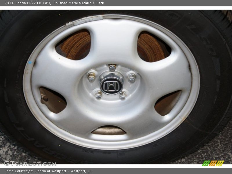 Polished Metal Metallic / Black 2011 Honda CR-V LX 4WD