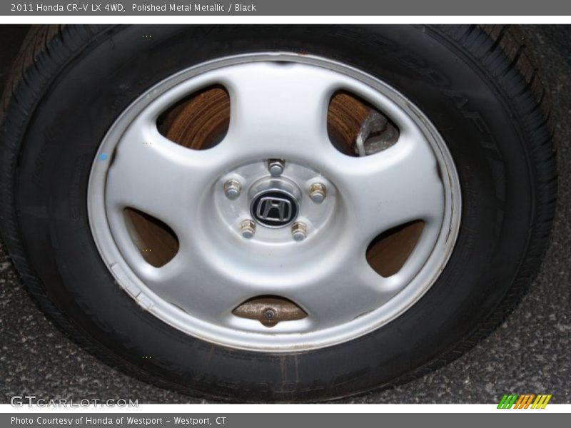 Polished Metal Metallic / Black 2011 Honda CR-V LX 4WD