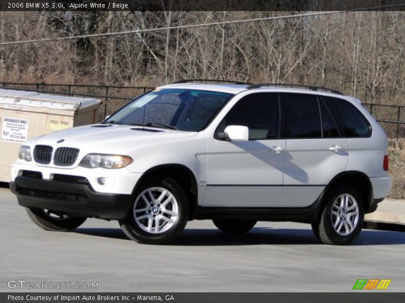 Alpine White / Beige 2006 BMW X5 3.0i