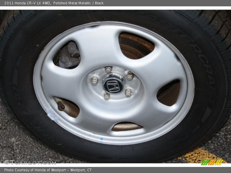 Polished Metal Metallic / Black 2011 Honda CR-V LX 4WD