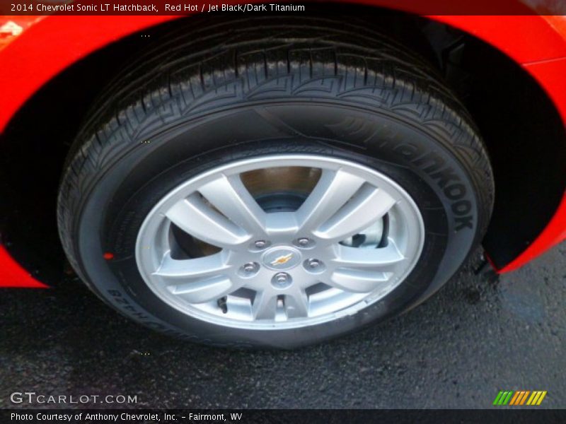 Red Hot / Jet Black/Dark Titanium 2014 Chevrolet Sonic LT Hatchback