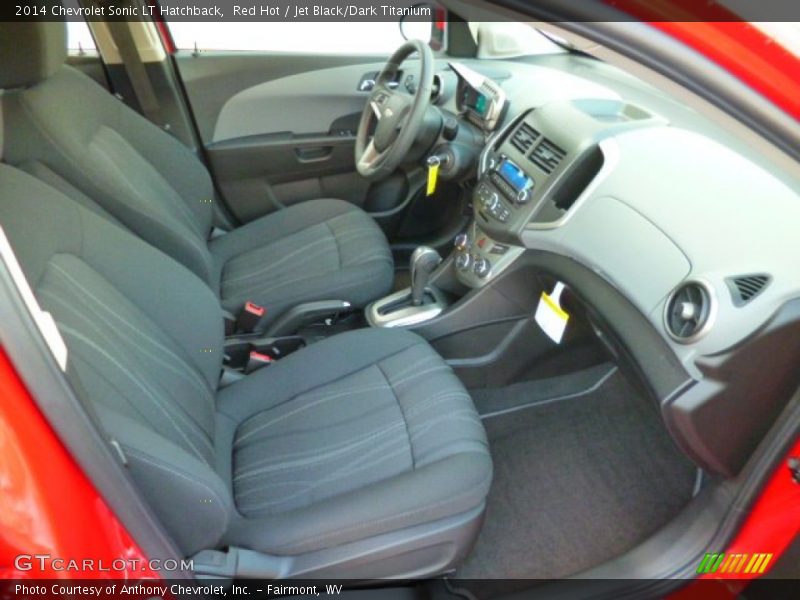 Red Hot / Jet Black/Dark Titanium 2014 Chevrolet Sonic LT Hatchback