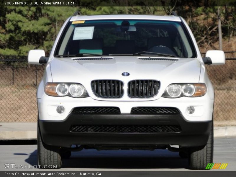 Alpine White / Beige 2006 BMW X5 3.0i