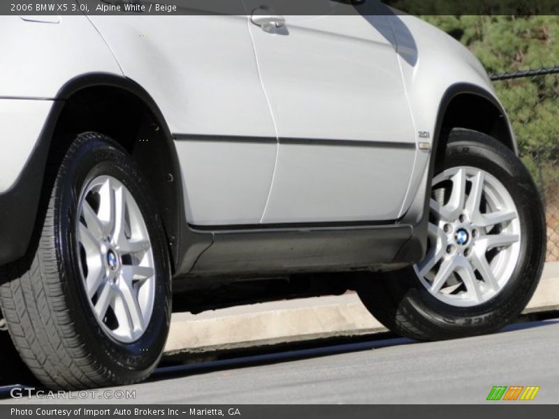 Alpine White / Beige 2006 BMW X5 3.0i