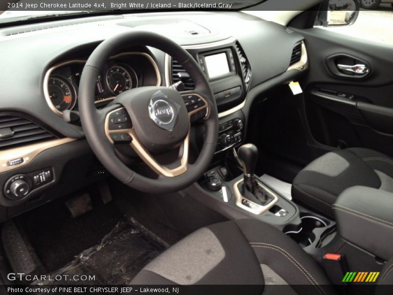 Bright White / Iceland - Black/Iceland Gray 2014 Jeep Cherokee Latitude 4x4