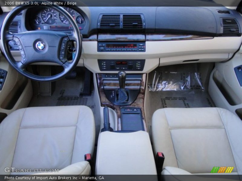 Alpine White / Beige 2006 BMW X5 3.0i