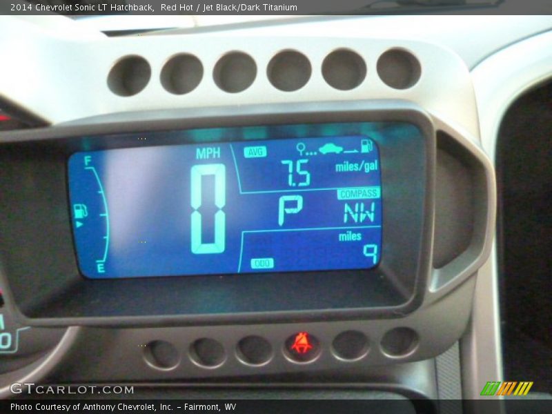Red Hot / Jet Black/Dark Titanium 2014 Chevrolet Sonic LT Hatchback